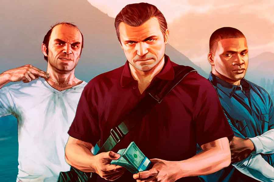 Тревор, Майкл и Франклин в GTA V