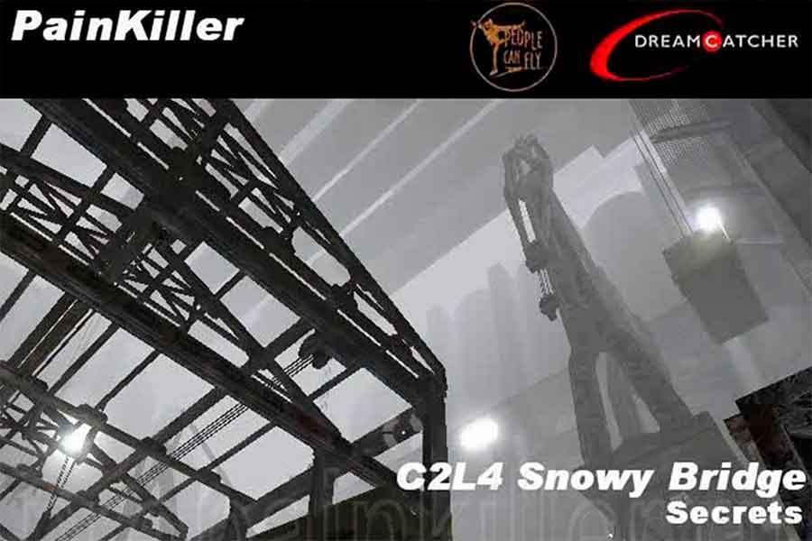 Видео поиска секретов Painkiller Крещённый кровью на уровне Заснеженный мост